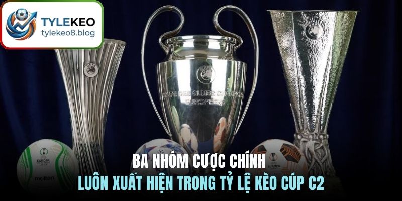 Ba nhóm cược chính luôn xuất hiện trong tỷ lệ kèo cúp C2