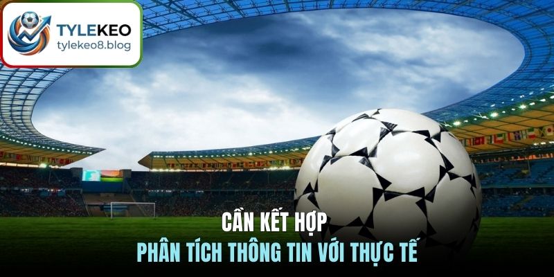 Cần kết hợp phân tích thông tin với thực tế