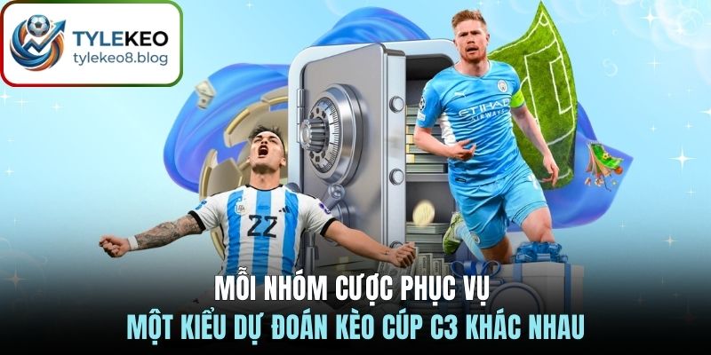 Mỗi nhóm cược phục vụ một kiểu dự đoán kèo cúp C3 khác nhau