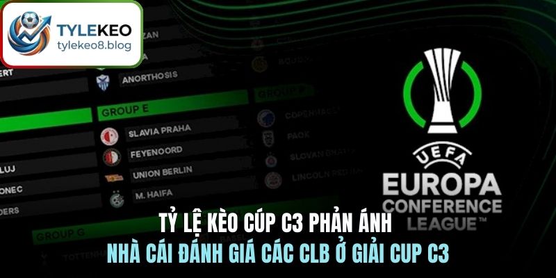 Tỷ lệ kèo cúp C3 phản ánh nhà cái đánh giá các CLB ở giải Cup C3