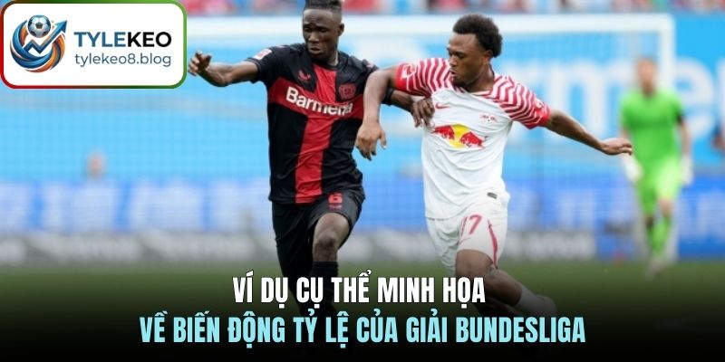 Ví dụ cụ thể minh họa về biến động tỷ lệ của giải Bundesliga